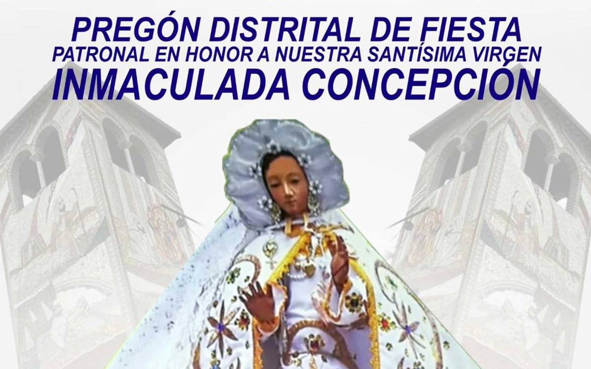 DOMINGO 23 NOV: PREGÓN DE FIESTA PATRONAL